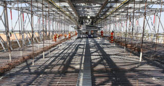  the sub-index of infrastructure works entered negative territory in the March, staying at 49.8 compared to 55.8 in February